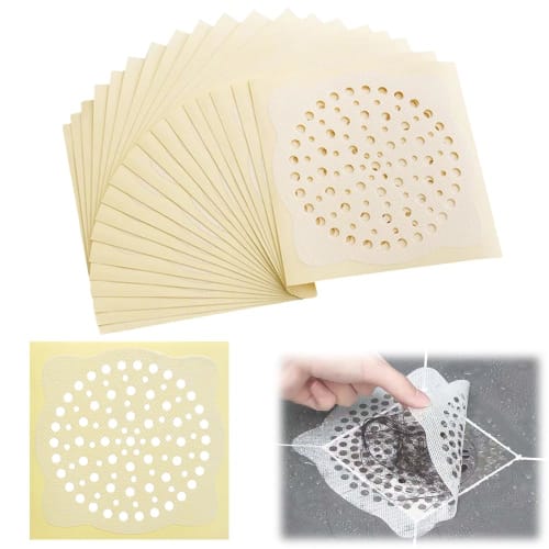 WAIRUIGOOD Disposable Drain Seals, 60 Sheets, Hair Collection and Disposal, Bath Drain Net, Disposable Bath Drain Net, Hair Catcher, Bath Drain Garbag
WAIRUIGOOD Disposable Drain Seals, 60 Sheets, Hair Collection and Disposal, Bath Drain Net, Disposable Bath Drain Net, Hair Catcher, Bath Drain Garbag