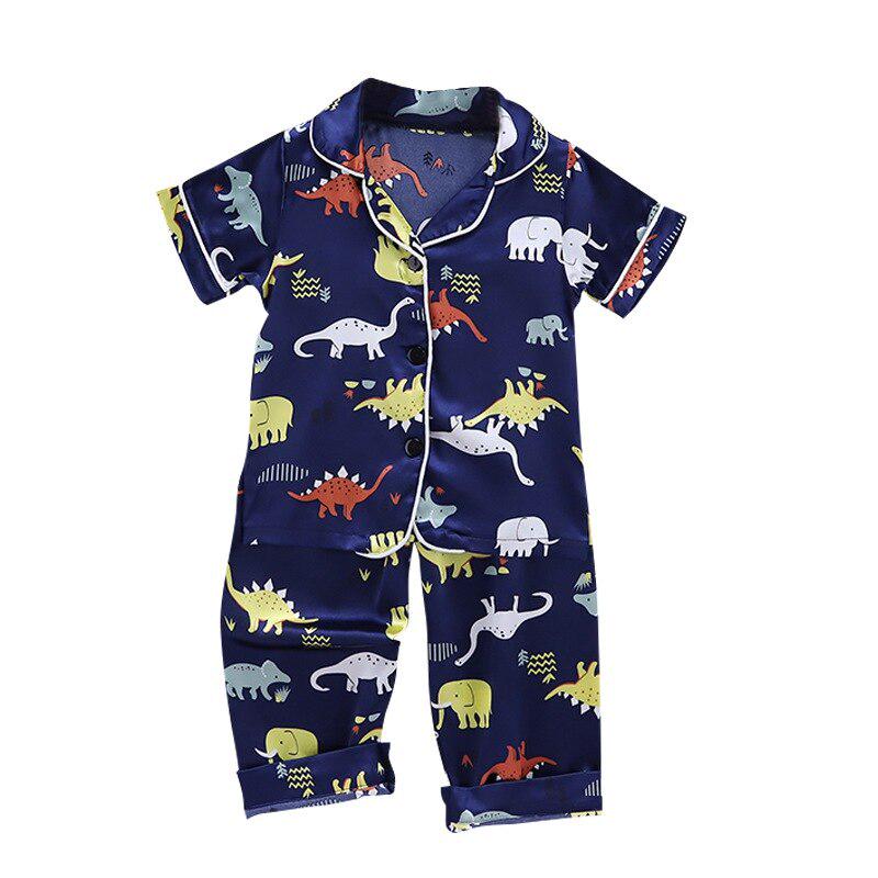 Літні діти дівчата хлопчики динозавр друк sleepwear встановити короткий рукав блузка топи + сон штани 2XL
Літні діти дівчата хлопчики динозавр друк sleepwear встановити короткий рукав блузка топи + сон штани 2XL