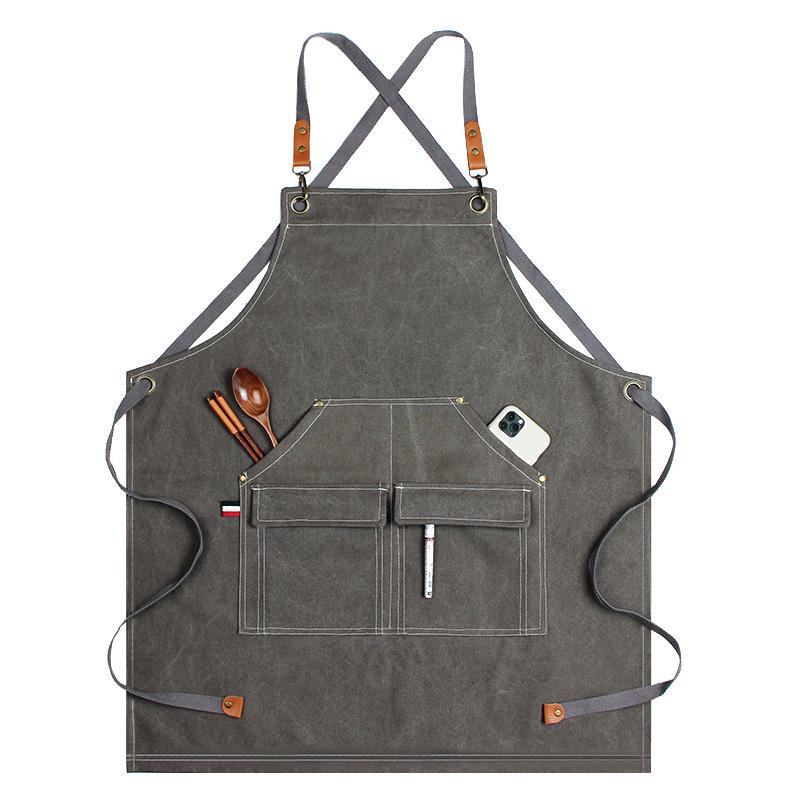Customizable Canvas Apron for Gardening, Electricians, Carpenters, Barbers, and Coffee Shop Workwear чорний/сірий колір
Customizable Canvas Apron for Gardening, Electricians, Carpenters, Barbers, and Coffee Shop Workwear чорний/сірий колір