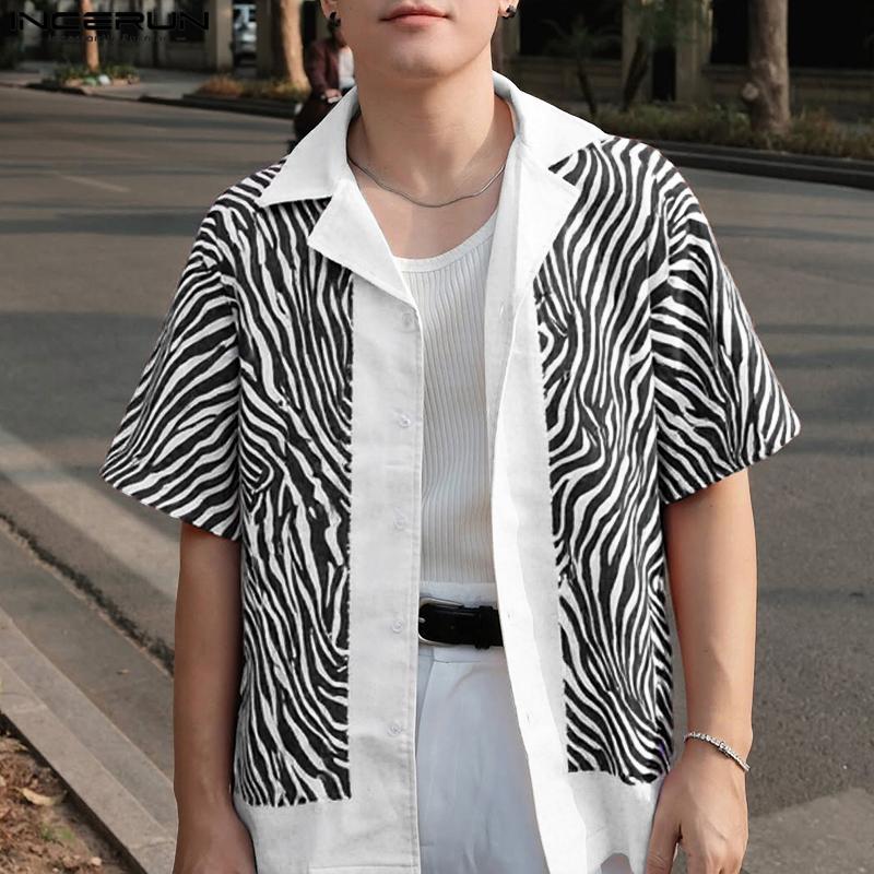INCERUN Oversized Summer Men Lapel Neck Short Sleeve Print Casual Holiday Shirts 5XL помаранчевий
INCERUN Oversized Summer Men Lapel Neck Short Sleeve Print Casual Holiday Shirts 5XL помаранчевий