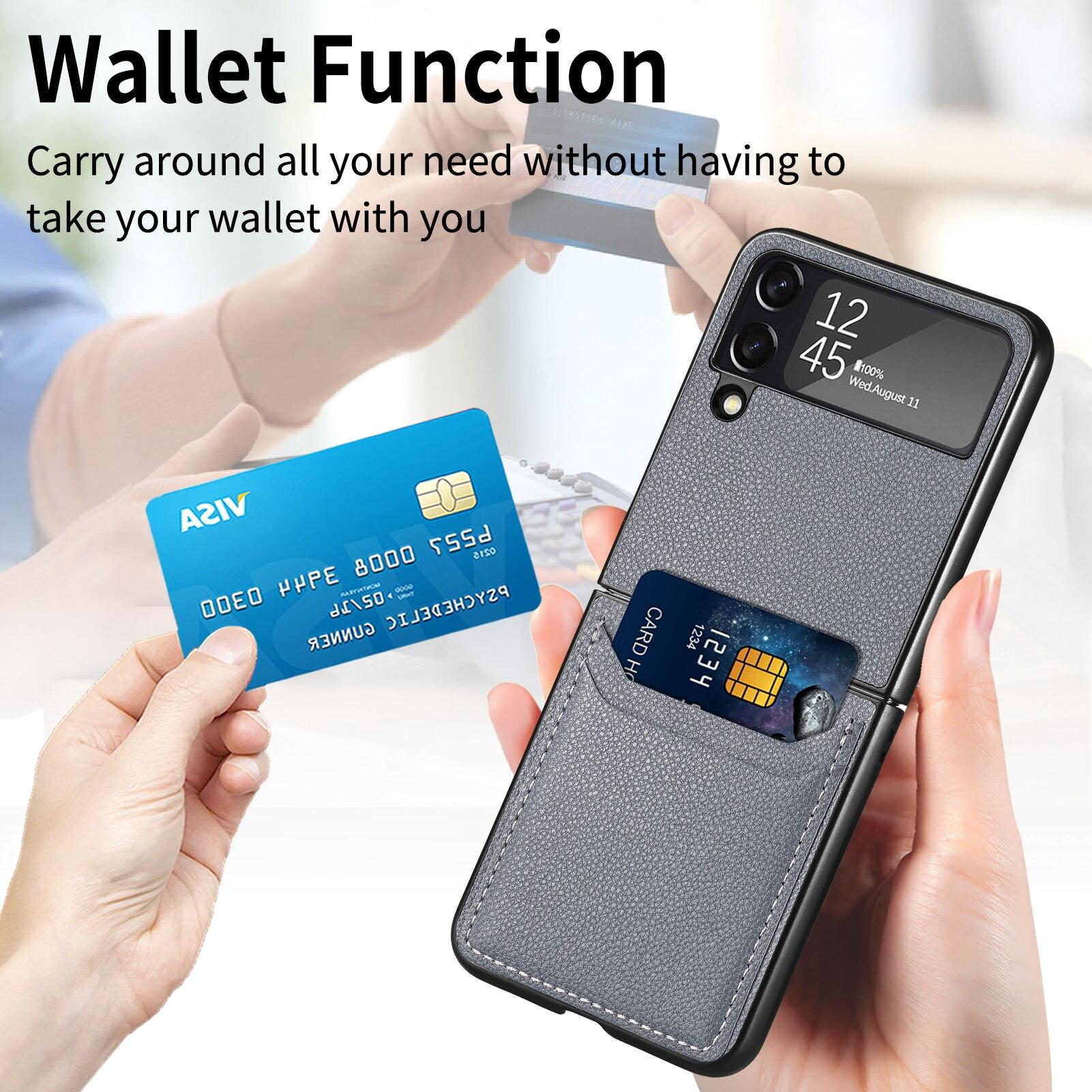 Drop Protection Slim Leather Shockproof Case for Samsung Galaxy Z Flip4 Flip 4 Flip3 Flip 3 Zflip4 Anti-Scratch Card Slot Cover
Drop Protection Slim Leather Shockproof Case for Samsung Galaxy Z Flip4 Flip 4 Flip3 Flip 3 Zflip4 Anti-Scratch Card Slot Cover