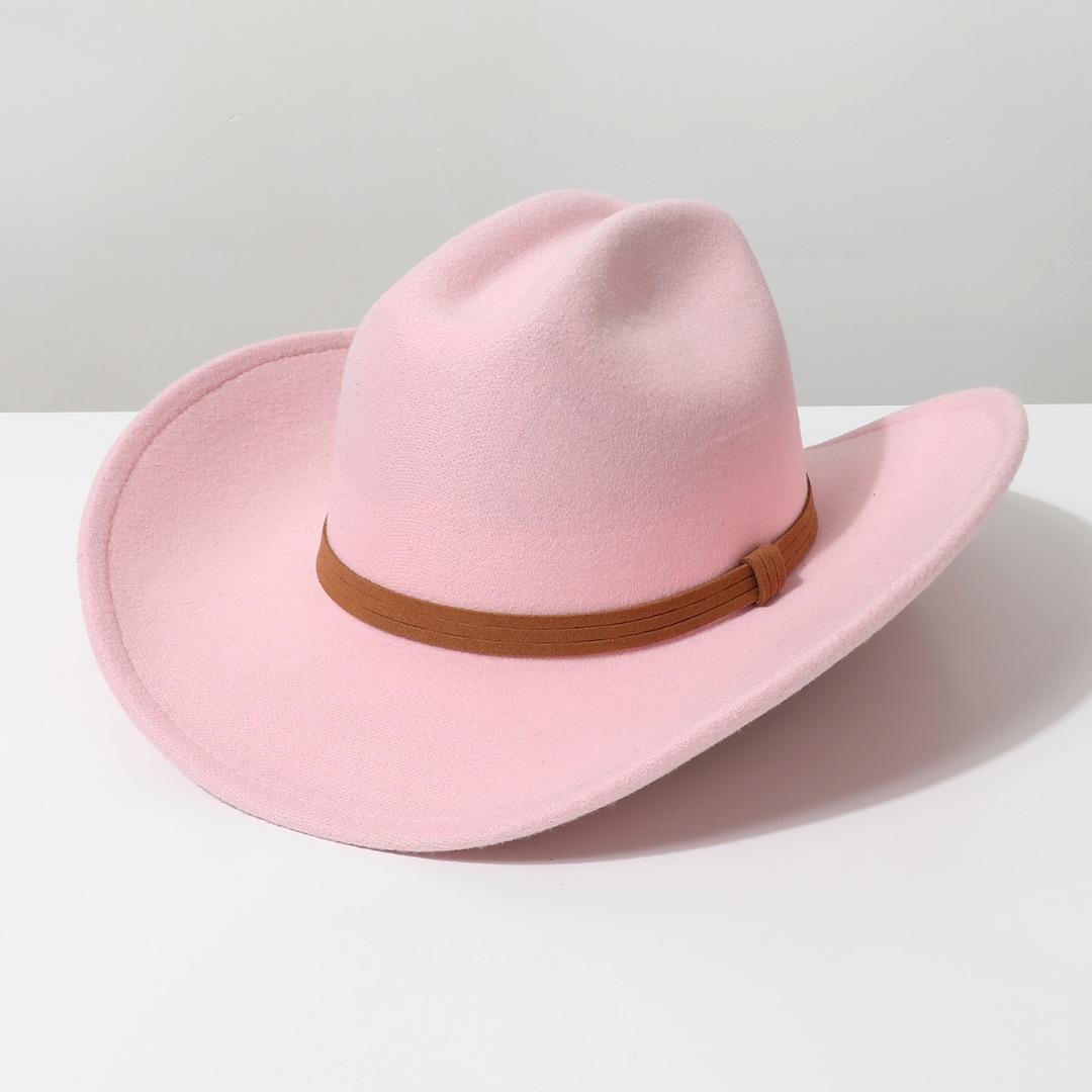 New style wide-brimmed woolen cowboy hat, suitable for couples, thickened, high-quality Tibetan felt hat Average Size розовый
New style wide-brimmed woolen cowboy hat, suitable for couples, thickened, high-quality Tibetan felt hat Average Size розовый