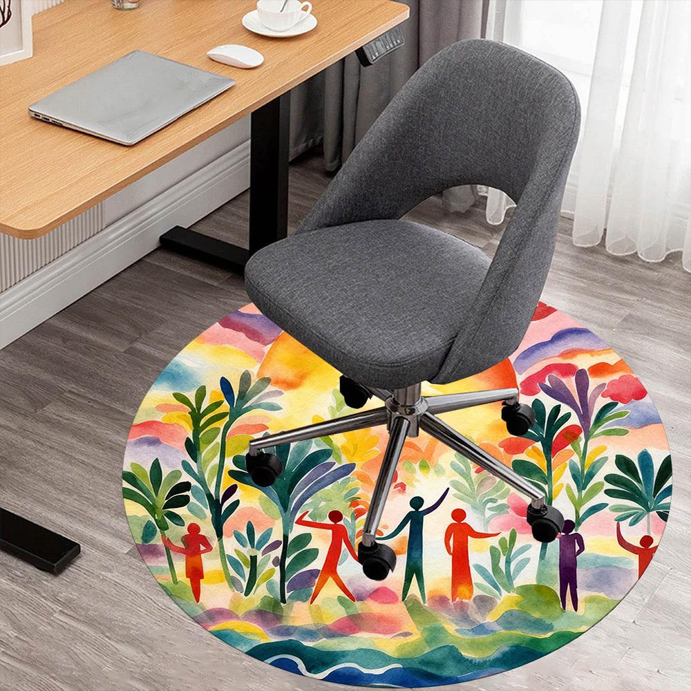 1pc Nature Community Round Chair mat office Area Rug - Non-Slip, Floor Mat for Office, Bedroom, Ideal home decor gift p0105006 80cm
1pc Nature Community Round Chair mat office Area Rug - Non-Slip, Floor Mat for Office, Bedroom, Ideal home decor gift p0105006 80cm