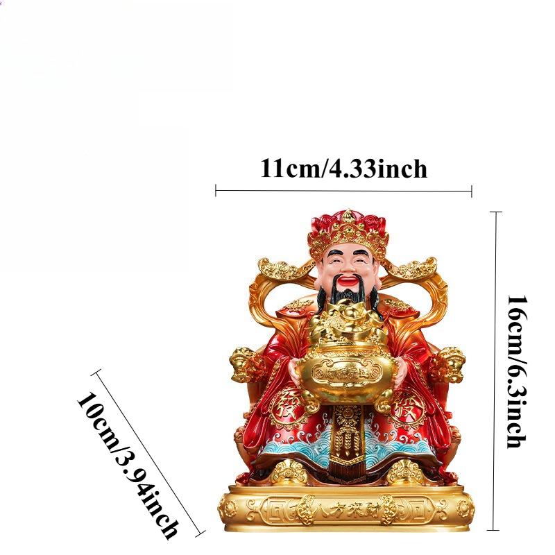 1pc Resin God of Wealth Ornament Home Decoration Zhaocai Caishen s Ornament Enshrined Statue Chinese Style Feng Shui Statue
1pc Resin God of Wealth Ornament Home Decoration Zhaocai Caishen s Ornament Enshrined Statue Chinese Style Feng Shui Statue