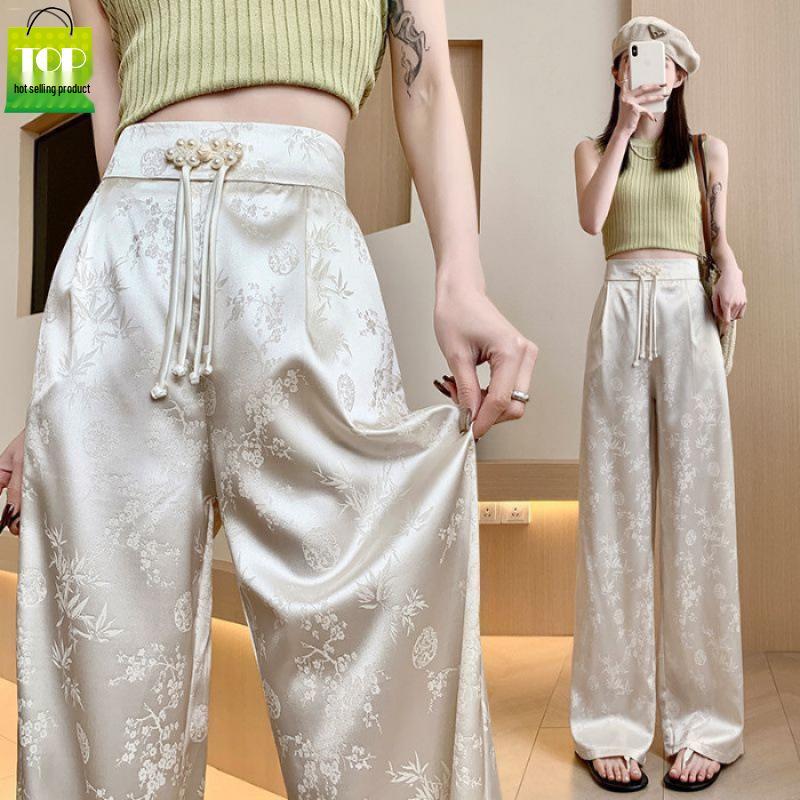 Chinese Style Satin Jacquard Wide-Leg Ice Silk Pants: Elegant Summer Women s Casual Wear 3XL
Chinese Style Satin Jacquard Wide-Leg Ice Silk Pants: Elegant Summer Women s Casual Wear 3XL