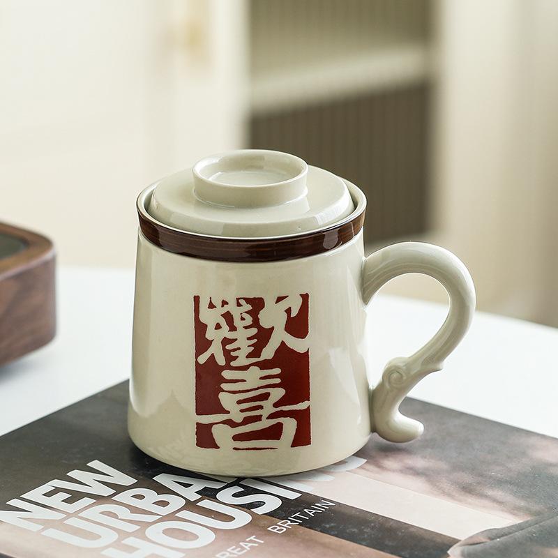 Ceramic tea cup with lid filter drinking cup gift happy tea coffee cup mug tea cup
Ceramic tea cup with lid filter drinking cup gift happy tea coffee cup mug tea cup