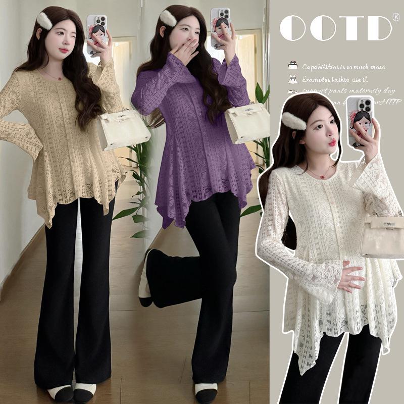 Velvet Lace Maternity Shirt: Irregular Design Base Layer for Spring & Autumn XL фіолетовий/Фіолетовий
Velvet Lace Maternity Shirt: Irregular Design Base Layer for Spring & Autumn XL фіолетовий/Фіолетовий