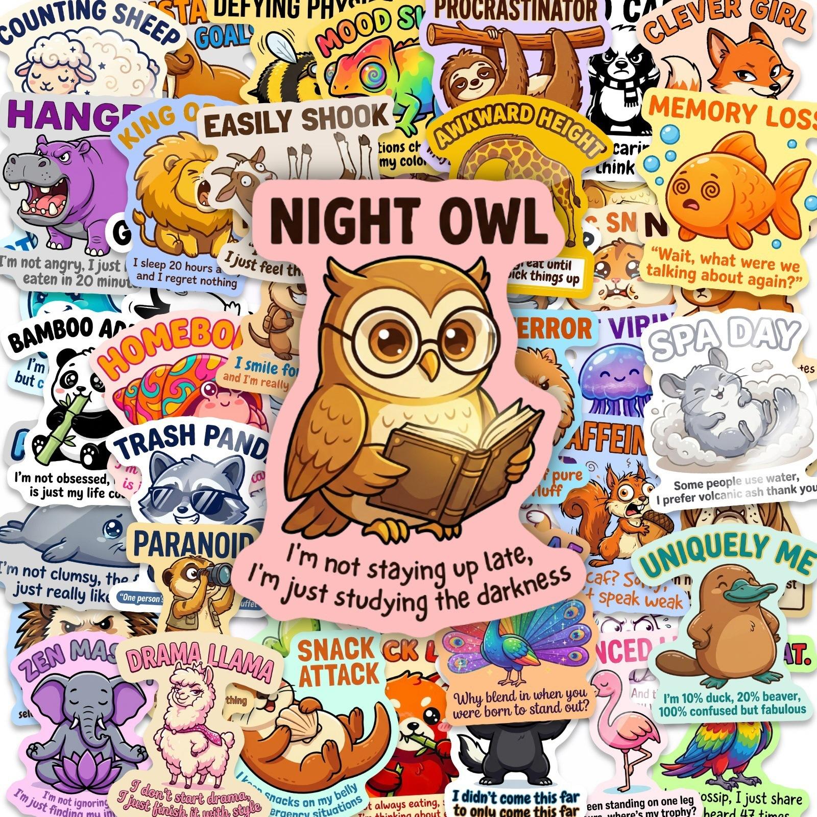 Cute Cartoon Animal Emotional Stickers 50 Fun Personality Expression Pack Water Cup Laptop Decorative Stickers
Cute Cartoon Animal Emotional Stickers 50 Fun Personality Expression Pack Water Cup Laptop Decorative Stickers