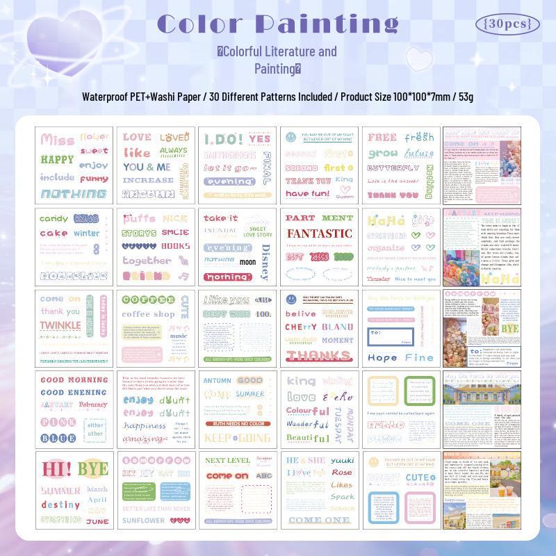 ZABC PET Sticker Book: Whisper Shine Series - 4 Stylish INS Washi Paper Decorative Stickers
ZABC PET Sticker Book: Whisper Shine Series - 4 Stylish INS Washi Paper Decorative Stickers
