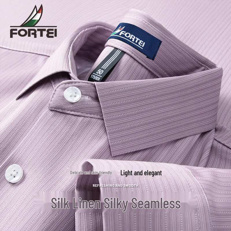 Men s Smooth Silk-Linen Blend Long Sleeve Commuter Shirt XL 52
Men s Smooth Silk-Linen Blend Long Sleeve Commuter Shirt XL 52