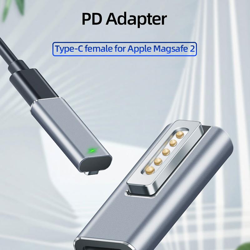 Type-C Female to for Magsafe 2 Converter PD Fast Charging Metal Adapter for MacBook As Shown A
Type-C Female to for Magsafe 2 Converter PD Fast Charging Metal Adapter for MacBook As Shown A
