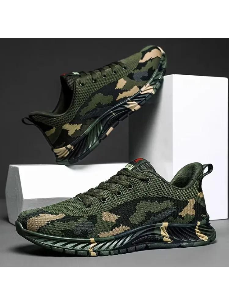 Flying Woven Mesh Sports Shoes, Military Green Camouflage Men s Shoes, Anti-slip and Wear-resistant Outdoor Sports Shoes 44 армія зелений колір
Flying Woven Mesh Sports Shoes, Military Green Camouflage Men s Shoes, Anti-slip and Wear-resistant Outdoor Sports Shoes 44 армія зелений колір