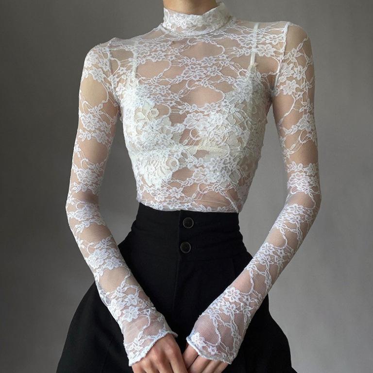 Sexy Lace Patchwork Sheer Long Sleeve Top - Slim Fit, Lightweight, Sun Protection Small
Sexy Lace Patchwork Sheer Long Sleeve Top - Slim Fit, Lightweight, Sun Protection Small
