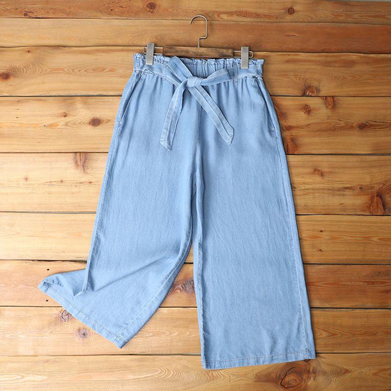 Отличное качество Экспортный тенсел Тонкие Свободные Брюки с высокой талией Light blue Denim M code
Отличное качество Экспортный тенсел Тонкие Свободные Брюки с высокой талией Light blue Denim M code