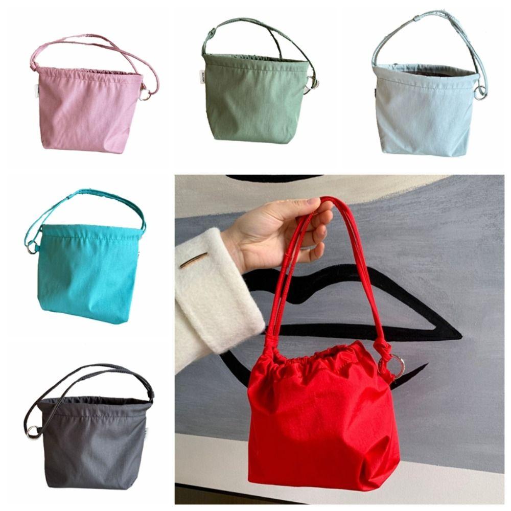 Pleated Canvas Shoulder Bag Solid Color Cloud Bag Casual Drawstring Tote Bag Daily зелений
Pleated Canvas Shoulder Bag Solid Color Cloud Bag Casual Drawstring Tote Bag Daily зелений