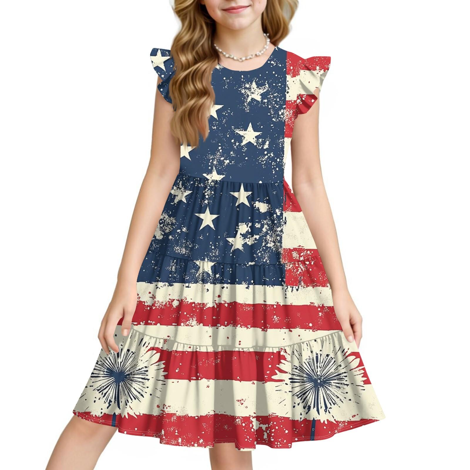 Summer Children s Dress Girls Casual Independence Day Cute Round Neck Princess Dress 130
Summer Children s Dress Girls Casual Independence Day Cute Round Neck Princess Dress 130