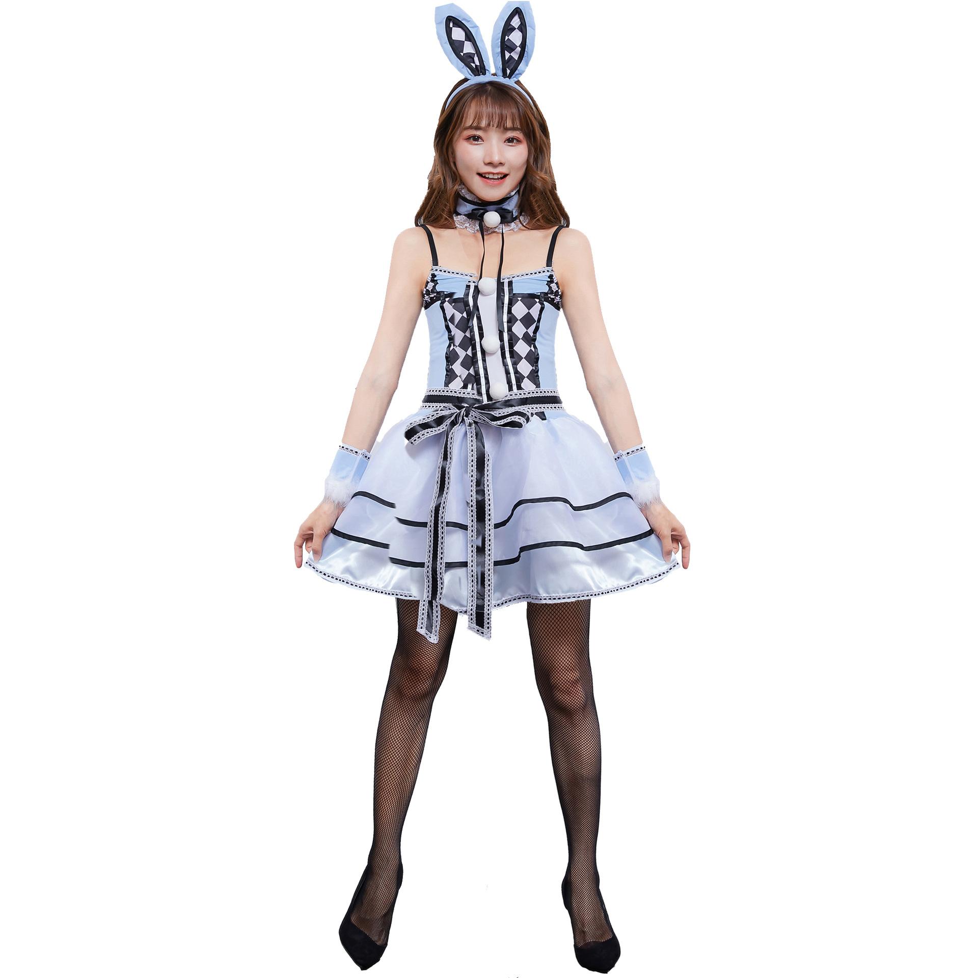 Halloween costume cute plaid bunny costume, game uniform copay cosplay bunny M
Halloween costume cute plaid bunny costume, game uniform copay cosplay bunny M