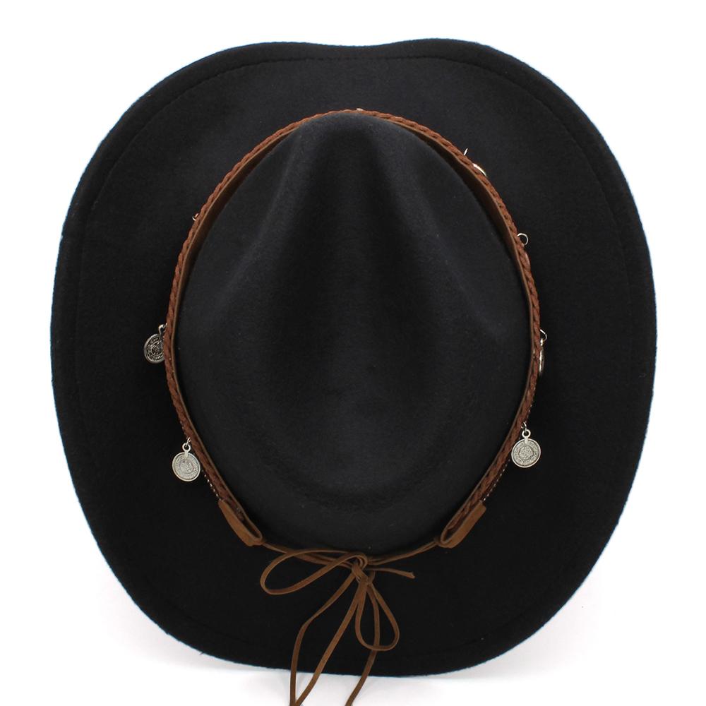 New Western Cowboy Top Hat with Curled Eaves, Retro Riding Hat, Men s and Women s Woolen Felt Hat, Jazz Hat, Sunshade Hat 57
New Western Cowboy Top Hat with Curled Eaves, Retro Riding Hat, Men s and Women s Woolen Felt Hat, Jazz Hat, Sunshade Hat 57