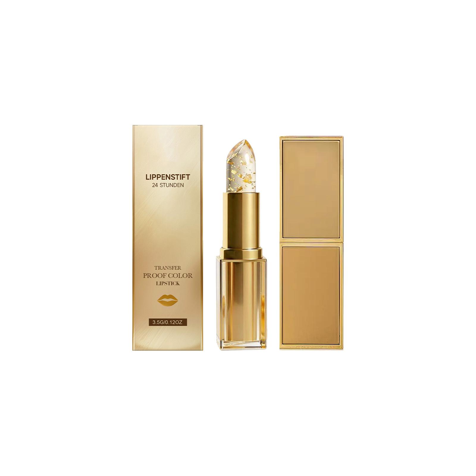Gold Foil Color-Changing Moisturizing Lipstick: Lightweight Texture, Natural Color Payoff, Soft And Hydrating For Lips. One Size жовтий
Gold Foil Color-Changing Moisturizing Lipstick: Lightweight Texture, Natural Color Payoff, Soft And Hydrating For Lips. One Size жовтий
