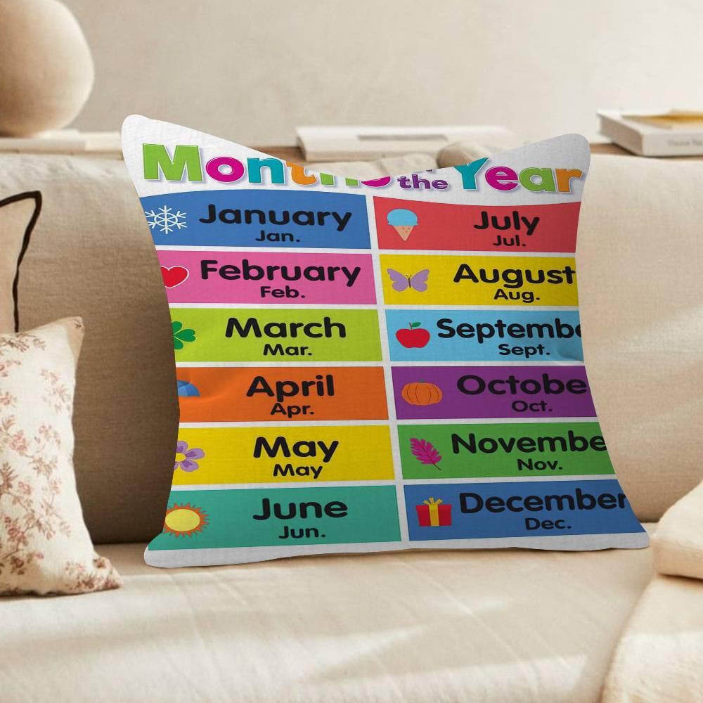 Colorful Alphabet and Number Learning Pillow Cushion Cover Pillowcase Living Room Sofa Home Decor Customized 30x30 cm
Colorful Alphabet and Number Learning Pillow Cushion Cover Pillowcase Living Room Sofa Home Decor Customized 30x30 cm