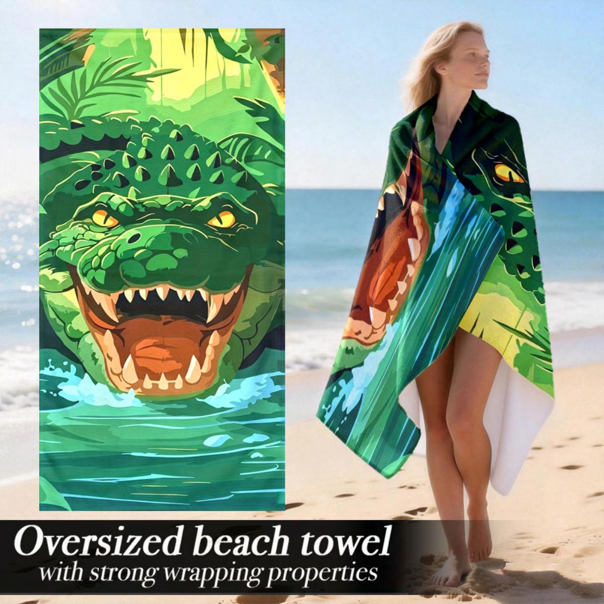 Jungle Crocodile Oversized Beach Towel – Soft & Lightweight, Vibrant Design, Perfect for Swim, Sports & Gift Use W40*H60(CM)
Jungle Crocodile Oversized Beach Towel – Soft & Lightweight, Vibrant Design, Perfect for Swim, Sports & Gift Use W40*H60(CM)