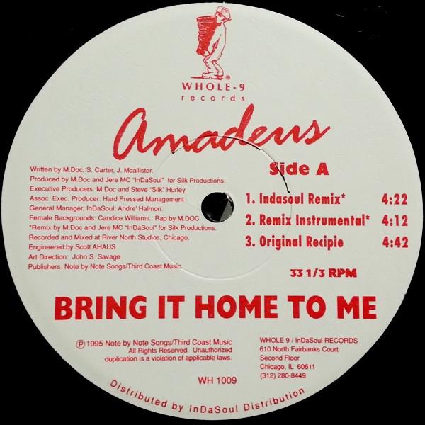 12inch Record AMADEUS - Bring It Home To Me WH1009 Whole 9 Records 1995 US Dance & Electronica Used
12inch Record AMADEUS - Bring It Home To Me WH1009 Whole 9 Records 1995 US Dance & Electronica Used