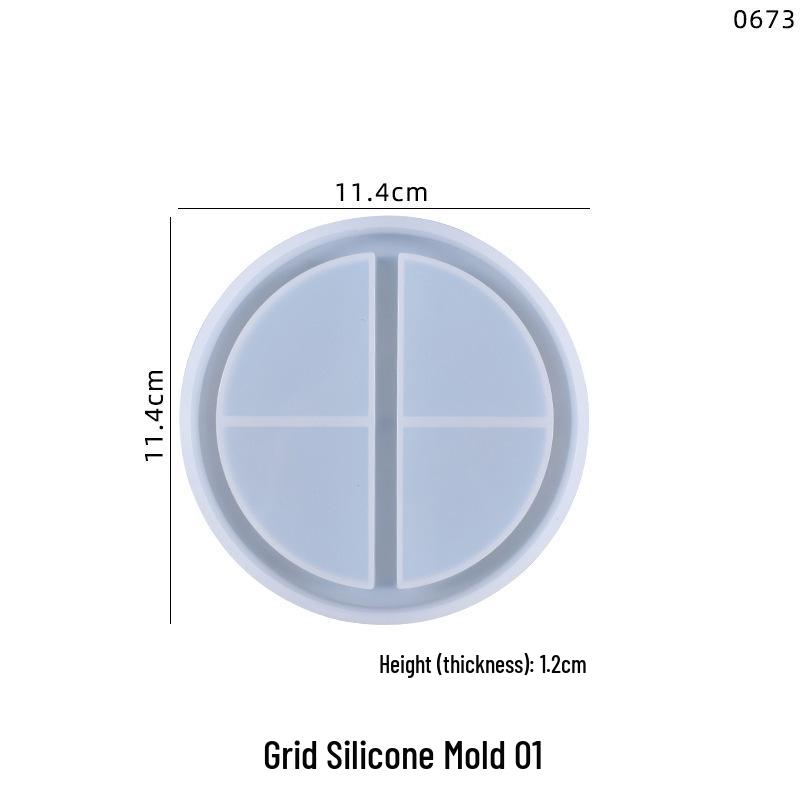 Yu Mei DIY Round Crystal Resin Mold for Ornaments - Small Silicone Display Tray
Yu Mei DIY Round Crystal Resin Mold for Ornaments - Small Silicone Display Tray