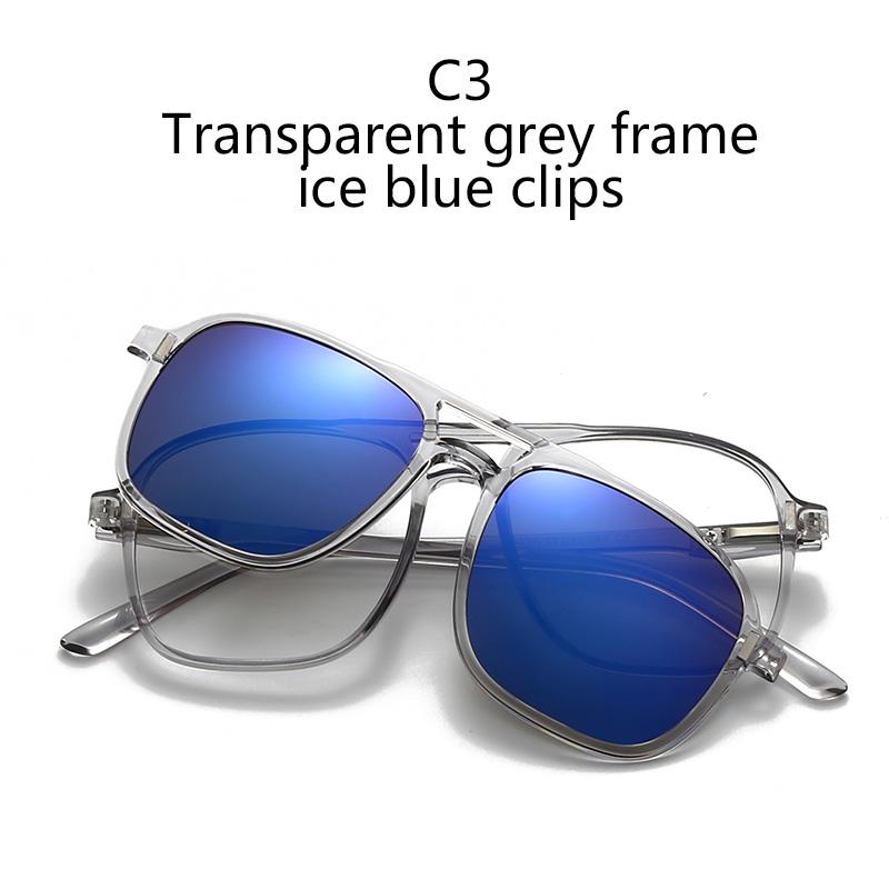 Transparent Frame 2333A 6PCS Magnetic Polarized Clip On Sunglasses Plastic Frame For Night Driving Sunglasses UV400 SHOW AS PICTURE
Transparent Frame 2333A 6PCS Magnetic Polarized Clip On Sunglasses Plastic Frame For Night Driving Sunglasses UV400 SHOW AS PICTURE