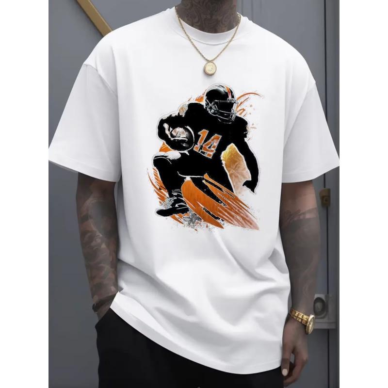European sizes Men S Short-Sleeve T-Shirt, Designed for Football Players, Perfect for Match Celebrations, Featuring a Printed Round Neck 4XL білий
European sizes Men S Short-Sleeve T-Shirt, Designed for Football Players, Perfect for Match Celebrations, Featuring a Printed Round Neck 4XL білий