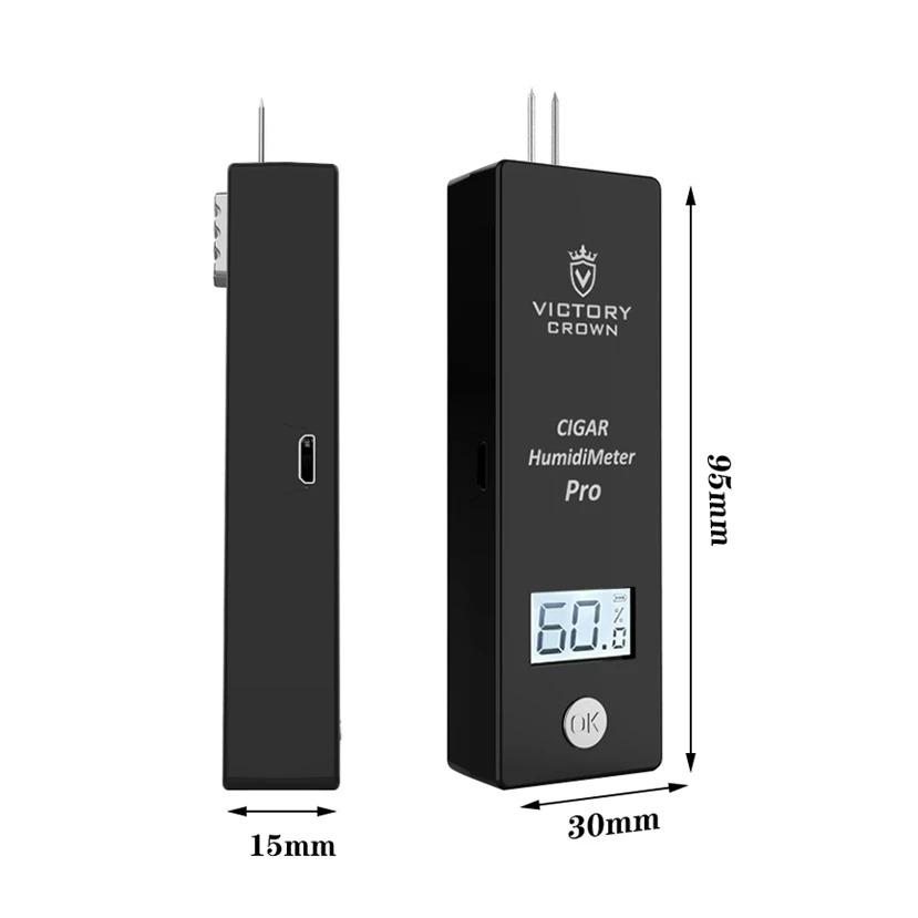 Цифровий гігрометр для сигар, кишеньковий, з USB, детектор вологості сигарет, щільність, цифрові інструменти з РК-зондом для вологості куріння чорний
Цифровий гігрометр для сигар, кишеньковий, з USB, детектор вологості сигарет, щільність, цифрові інструменти з РК-зондом для вологості куріння чорний