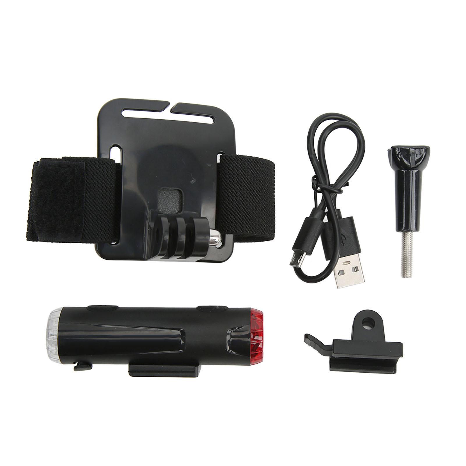 Helmet Light USB Charging 5 Modes Warning Handlebar Headlight Taillight for Bike Cycling Camping
Helmet Light USB Charging 5 Modes Warning Handlebar Headlight Taillight for Bike Cycling Camping