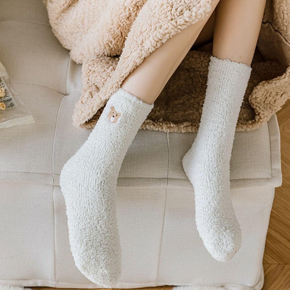 Soft Coral Velvet Thicken Breathable Harajuku Bear Pattern Cartoon Female Socks Medium Tube Socks C
Soft Coral Velvet Thicken Breathable Harajuku Bear Pattern Cartoon Female Socks Medium Tube Socks C