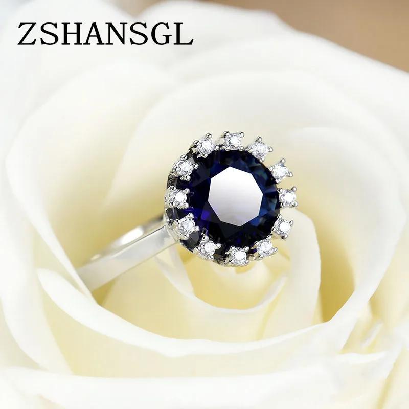New Arrival Sterling Sliver Round Cut Design Blue Zircon Crystal Finger Rings Fashion Rings for Women Gift Anillos 6
New Arrival Sterling Sliver Round Cut Design Blue Zircon Crystal Finger Rings Fashion Rings for Women Gift Anillos 6
