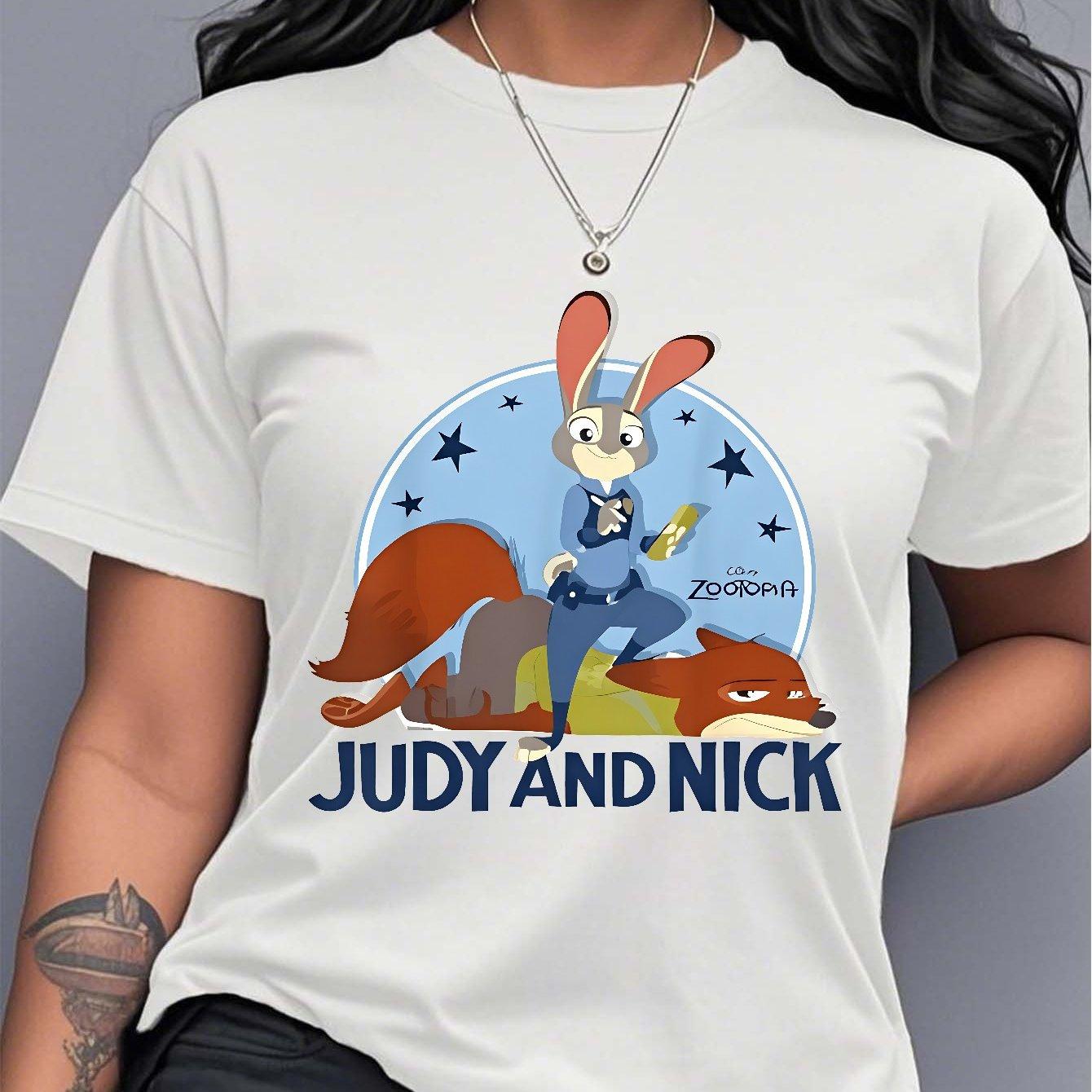 Judy and Nick Womens Loose Cotton Tshirt Zootopia Judy HoppsNick Wilder Pattern 4XL
Judy and Nick Womens Loose Cotton Tshirt Zootopia Judy HoppsNick Wilder Pattern 4XL