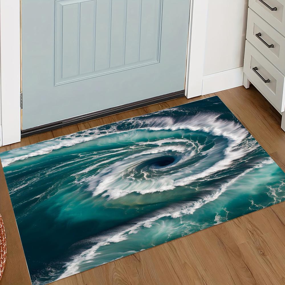 3D Ocean Whirlpool Pattern Door Mat Realistic Sea Vortex with Boat Beach Wave Designs Non Slip Floor Mat for Home Entrance Decor 30x50cm
3D Ocean Whirlpool Pattern Door Mat Realistic Sea Vortex with Boat Beach Wave Designs Non Slip Floor Mat for Home Entrance Decor 30x50cm