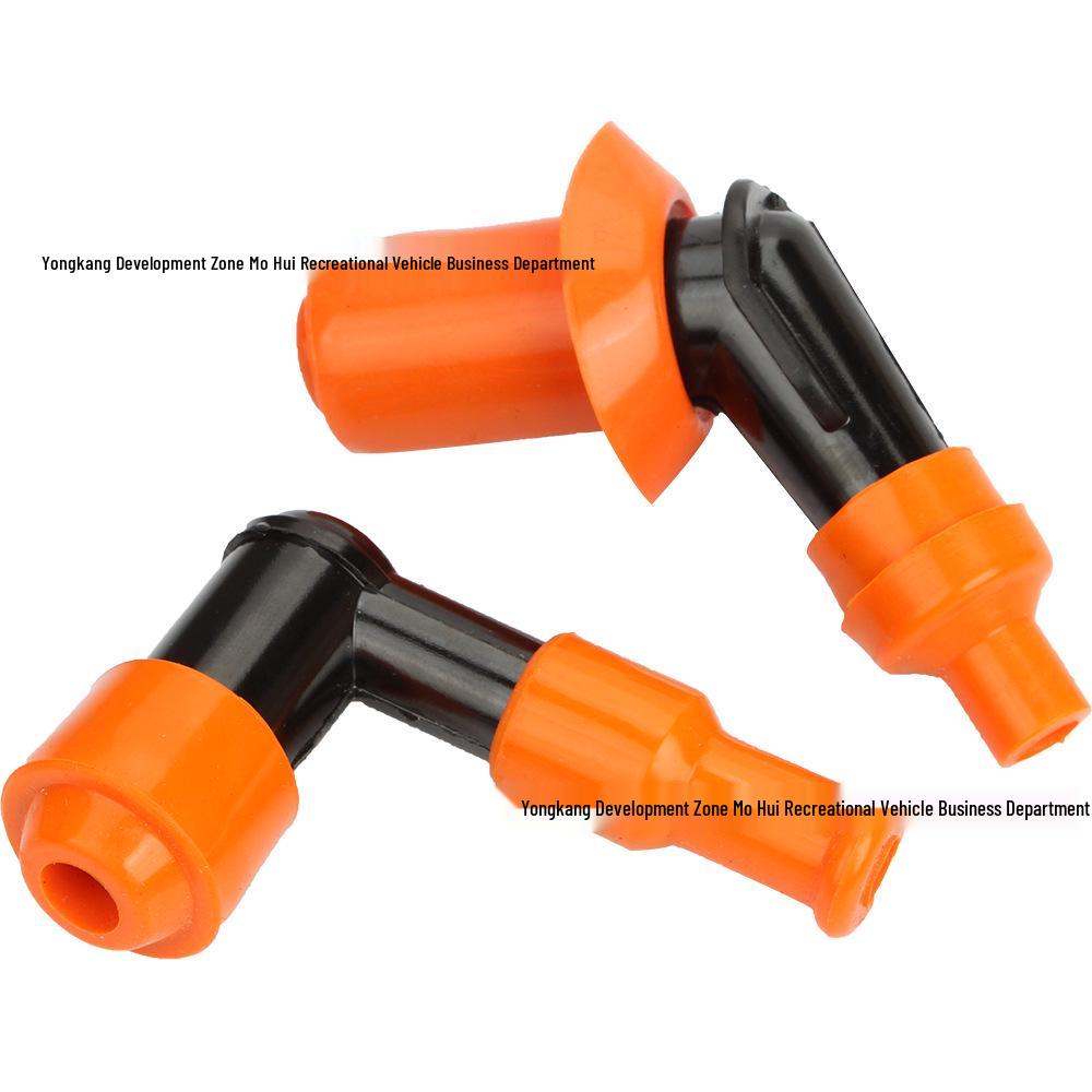 Orange High-Voltage Spark Plug Cap for GY6 50-250CC ATV, Motorcycle & Off-Road Scooter Bent Head
Orange High-Voltage Spark Plug Cap for GY6 50-250CC ATV, Motorcycle & Off-Road Scooter Bent Head