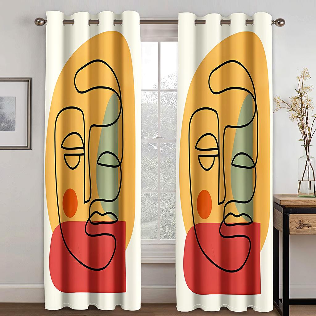 Sophisticated Abstract Artworks Morandi Window Panel Drapes Blinds For Children Bedroom Living Room Bathroom Kicthen Door Hall Home Decor W50 X H130(CM)X2&Grommet Top
Sophisticated Abstract Artworks Morandi Window Panel Drapes Blinds For Children Bedroom Living Room Bathroom Kicthen Door Hall Home Decor W50 X H130(CM)X2&Grommet Top
