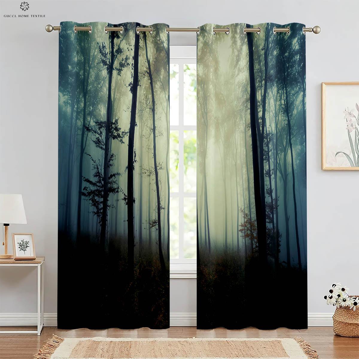 Misty Forest Green Autumn Woods 3D Printed Drapes, Suitable for Bedroom, Living Room, Study, Kitchen, 2 Pieces W50xH130(CM)x2PCS&Grommet Top
Misty Forest Green Autumn Woods 3D Printed Drapes, Suitable for Bedroom, Living Room, Study, Kitchen, 2 Pieces W50xH130(CM)x2PCS&Grommet Top