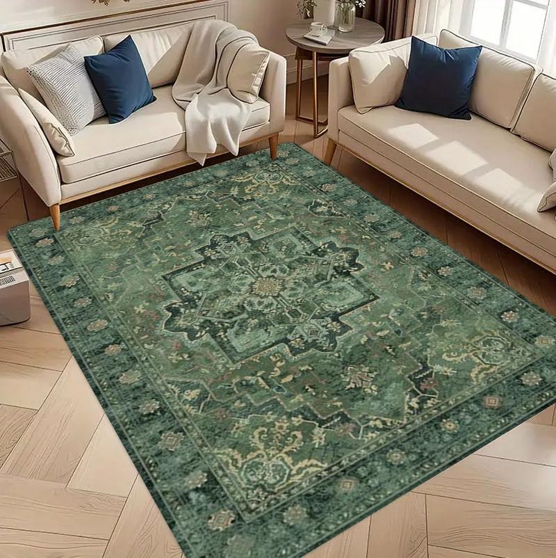 Vintage Persian Area Rug Retro Green Boho Print Non-Slip Washable Carpet Floormat for Living Bedroom Luxurious European Style 40x60CM
Vintage Persian Area Rug Retro Green Boho Print Non-Slip Washable Carpet Floormat for Living Bedroom Luxurious European Style 40x60CM