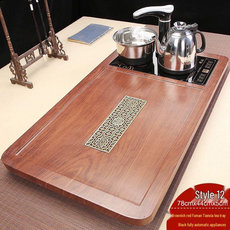 Solid Wood Kung Fu Tea Tray with Automatic Kettle Set
Solid Wood Kung Fu Tea Tray with Automatic Kettle Set