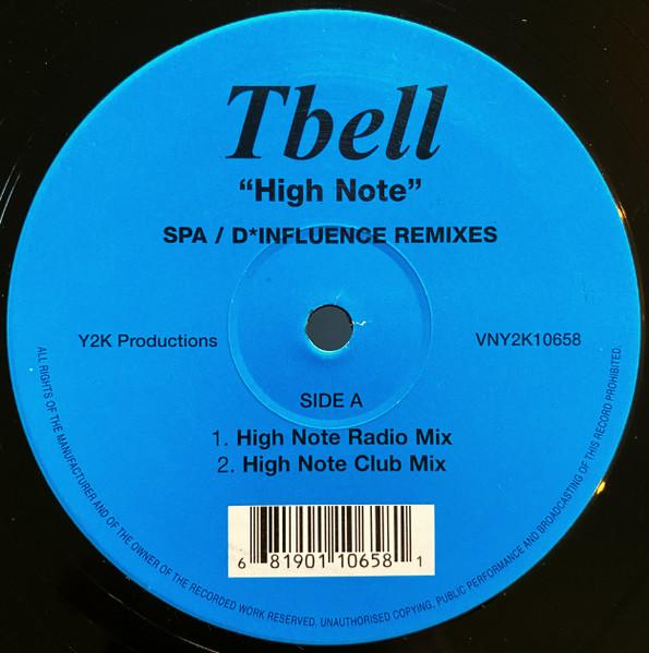 12inch Record TBELL - High Note (Spa / D*Influence Remixe VNY2K10658 Y2K Productions 1999 UK Dance & Electronica Used
12inch Record TBELL - High Note (Spa / D*Influence Remixe VNY2K10658 Y2K Productions 1999 UK Dance & Electronica Used