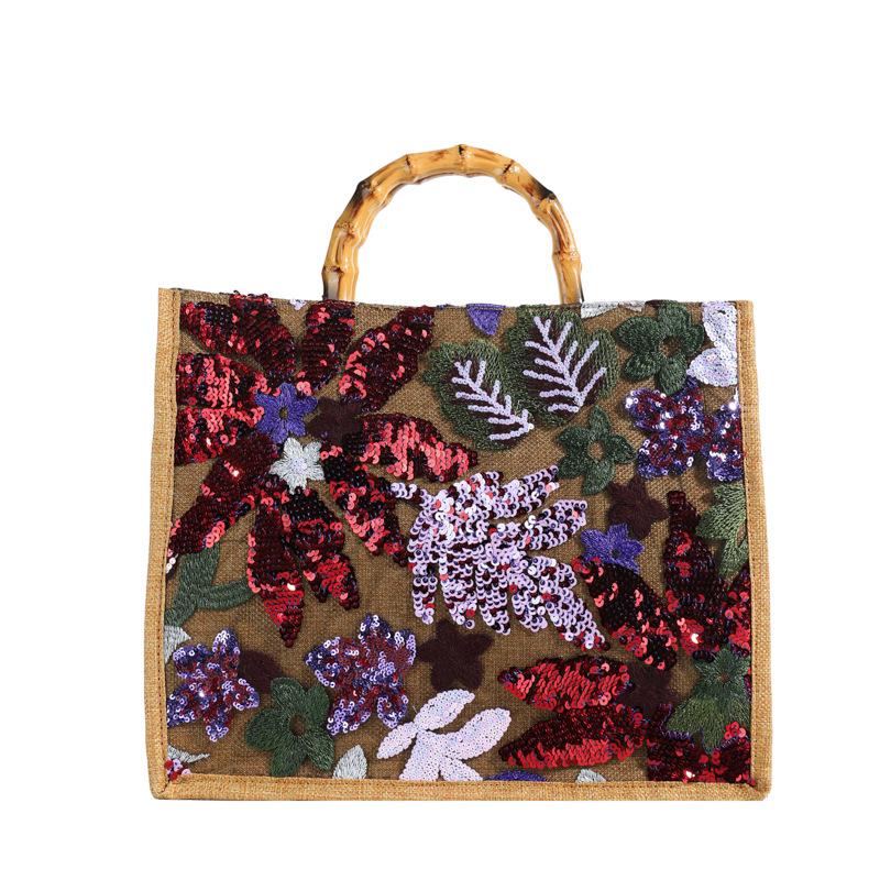 Fashion Sequins Embroidery Large Tote Bags Bamboo Handle Women Handags Flower Straw Summer Beach Bag Big Shopper Purses 2025 фиолетовый
Fashion Sequins Embroidery Large Tote Bags Bamboo Handle Women Handags Flower Straw Summer Beach Bag Big Shopper Purses 2025 фиолетовый