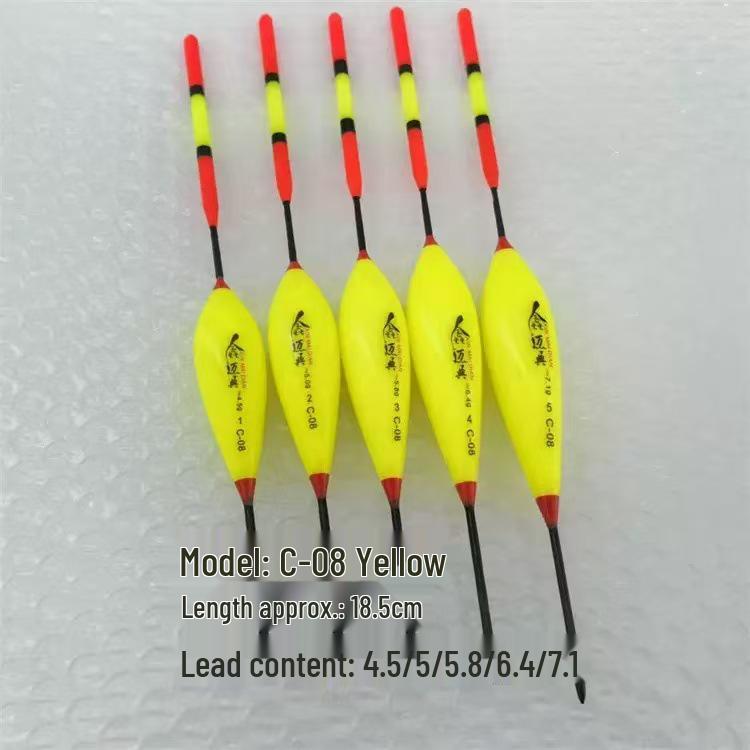 High Sensitivity Short Float for Shallow Water Fishing - Ideal for Large Fish and Carp, Eye-Catching Rock Fishing, and Long Casts.
High Sensitivity Short Float for Shallow Water Fishing - Ideal for Large Fish and Carp, Eye-Catching Rock Fishing, and Long Casts.
