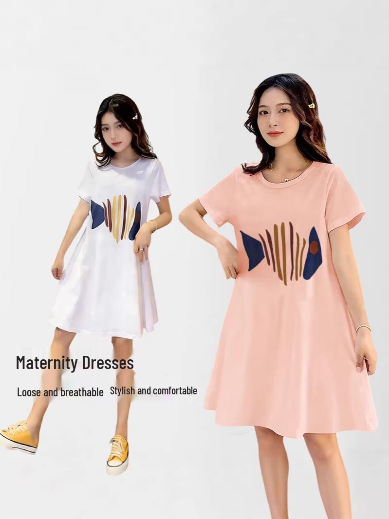 Maternity Summer Loose-Fit Short Sleeve Dress - Comfortable Mid-Length Pregnancy Top & Skirt XL розовый
Maternity Summer Loose-Fit Short Sleeve Dress - Comfortable Mid-Length Pregnancy Top & Skirt XL розовый