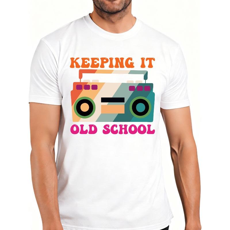 European sizes Retro Style Men S T-Shirt with Boombox Graphic And Text Keeping It Old School for Casual Wear in Spring And Summer Perfect Gift S белый
European sizes Retro Style Men S T-Shirt with Boombox Graphic And Text Keeping It Old School for Casual Wear in Spring And Summer Perfect Gift S белый