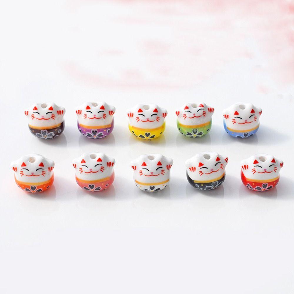 Фарфоровые бусины с горизонтальным отверстием, красочный аксессуар для брелка, керамические бусины, свободные бусины, бусины Lucky Cat
Фарфоровые бусины с горизонтальным отверстием, красочный аксессуар для брелка, керамические бусины, свободные бусины, бусины Lucky Cat