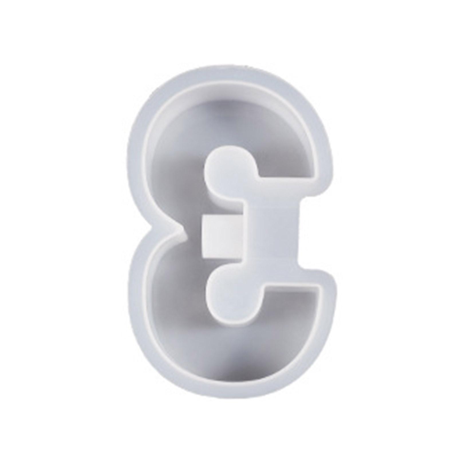 Кристальная эпоксидная смола форма Геометрические цифры Форма для подсвечника DIY Подсвечник Домашний декор Цемент Гипс Силиконовые формы 3