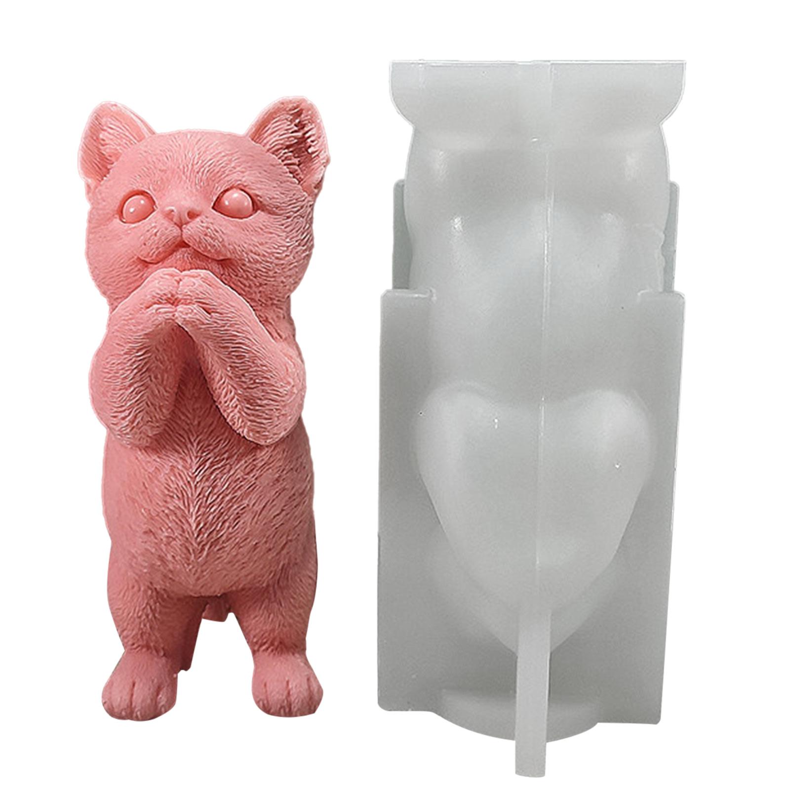 3D Standing Cat Silicone Candle Mould Cute Animal Soap Resin Plaster Making Mold Chocolate Baking Tool Nice Gift 1
3D Standing Cat Silicone Candle Mould Cute Animal Soap Resin Plaster Making Mold Chocolate Baking Tool Nice Gift 1