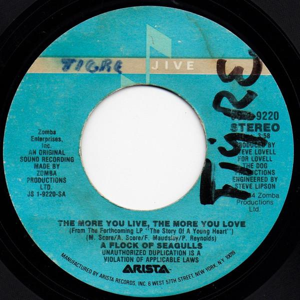 7inch Record A FLOCK OF SEAGULLS - The More You Live, The More You Lov JS19220 Jive, Arista 1984 US Rock Used
7inch Record A FLOCK OF SEAGULLS - The More You Live, The More You Lov JS19220 Jive, Arista 1984 US Rock Used