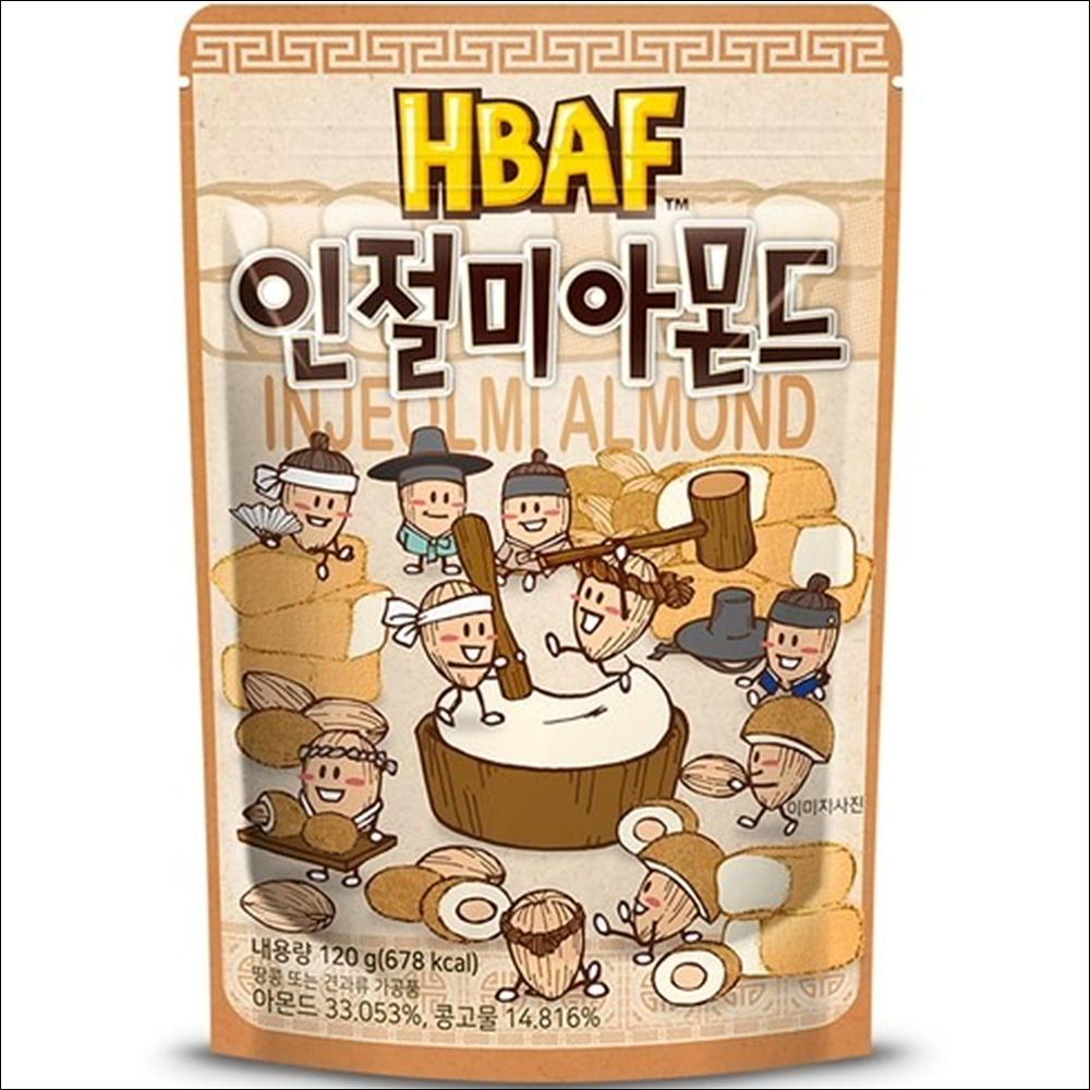 HBAF Injeolmi Almond (Roasted Soybean Powder & Sweet Cream) 120g x 1pack / 2pack / 3pack / 6pack 120g x 1pack
HBAF Injeolmi Almond (Roasted Soybean Powder & Sweet Cream) 120g x 1pack / 2pack / 3pack / 6pack 120g x 1pack